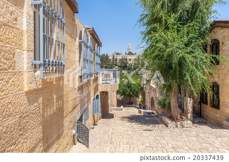 Mishkenot Shaananim  neighborhood in Jerusalem. 20337439