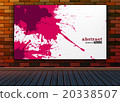 Abstract painting image on brick background  20338507