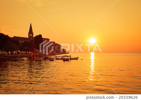 Porec View at Sunset. Medieval City in Croatia. 20339626