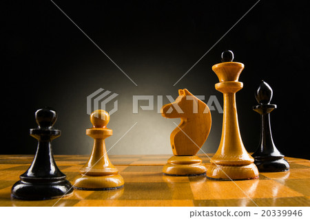 Chess face to face, first step. Copy space for Chess face to face, first step. Copy space for 20339946
