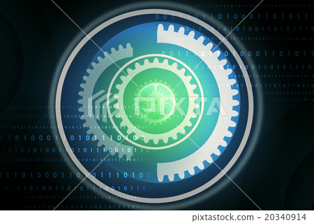 Abstract background with gears Abstract background with gears 20340914