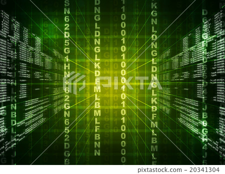 Green binary code on black Green binary code on black 20341304