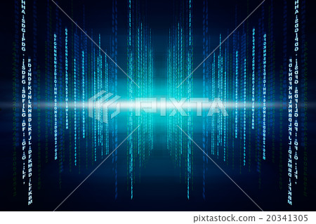 Binary blue computer code Binary blue computer code 20341305