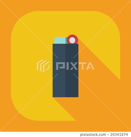 Flat modern design with shadow icons lighter 20341874
