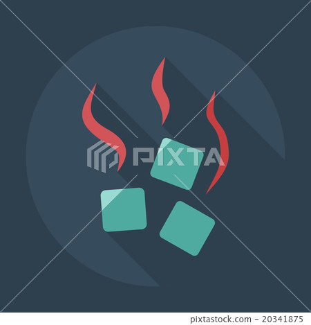 Flat modern design with shadow icons coal for 20341875