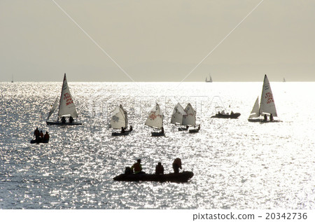 Shining sea and sailboat 20342736