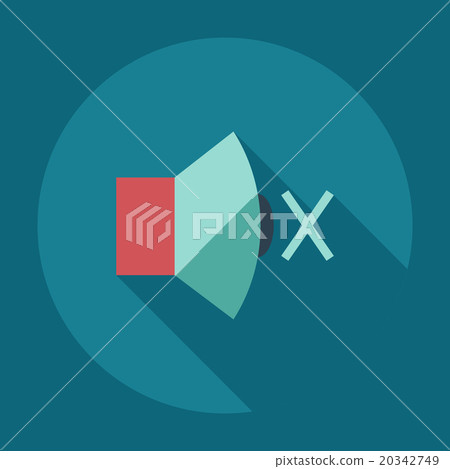Flat modern design with shadow icons sound 20342749