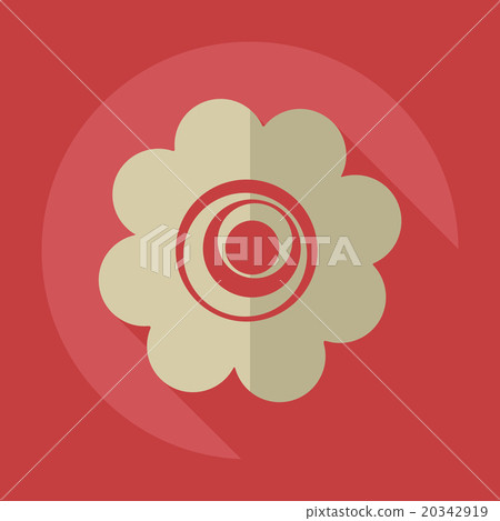 Flat modern design with shadow icon flower Flat modern design with shadow icon flower 20342919
