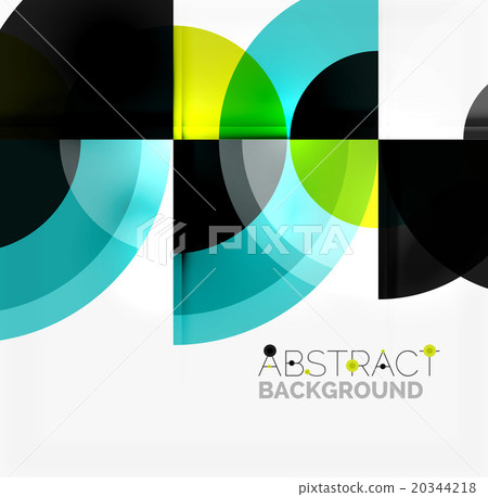 Geometric design abstract background - circles 20344218
