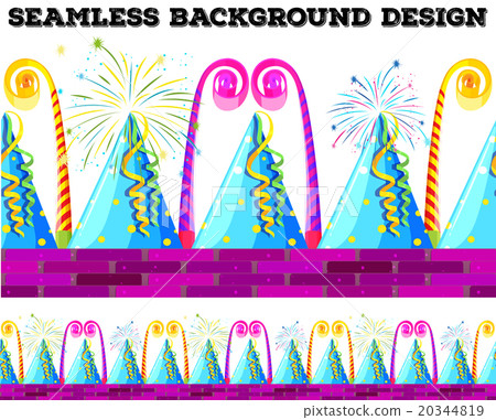 Seamless design with party objects 20344819
