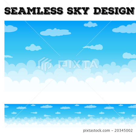 Clouds floating in the blue sky Clouds floating in the blue sky 20345002