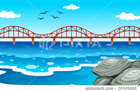 Ocean view with the bridge 20345008