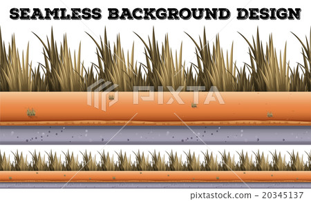 Seamless background with dry grass Seamless background with dry grass 20345137