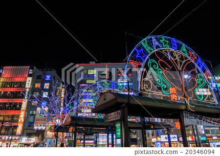 Akabane Station in Kita-ku, Tokyo East Rotary "Night view" 20346094