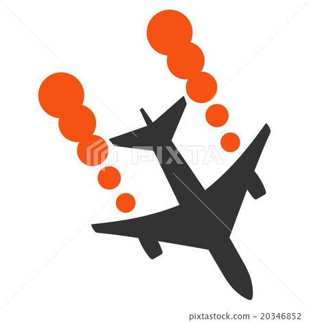 Airplane Smoke Trace Icon Airplane Smoke Trace Icon 20346852