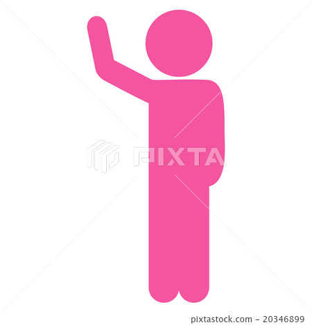 Man Silhouette Hitchhike Icon 20346899