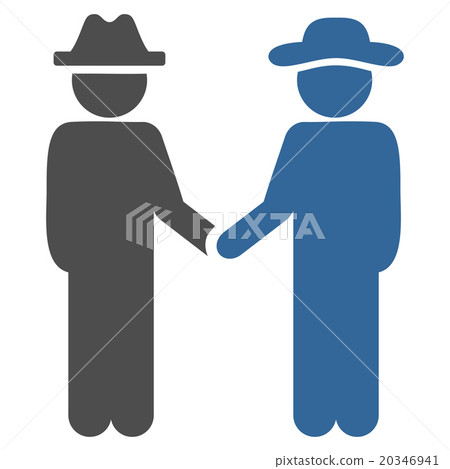 Gentleman Handshake Icon Gentleman Handshake Icon 20346941