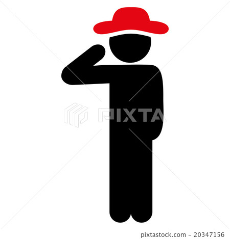 Human Salute Icon Human Salute Icon 20347156