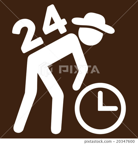 Around The Clock Work Icon Around The Clock Work Icon 20347600