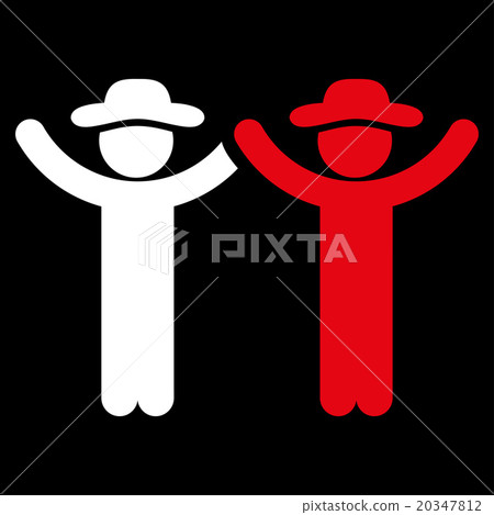 Hands Up Guys Icon - Stock Illustration [20347812] - PIXTA