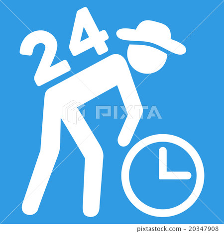 Around The Clock Work Icon Around The Clock Work Icon 20347908