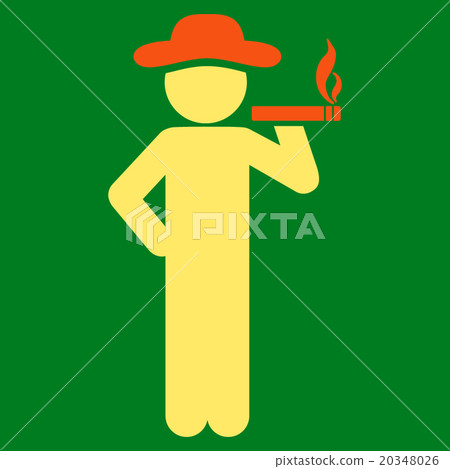 Smoking Human Icon 20348026