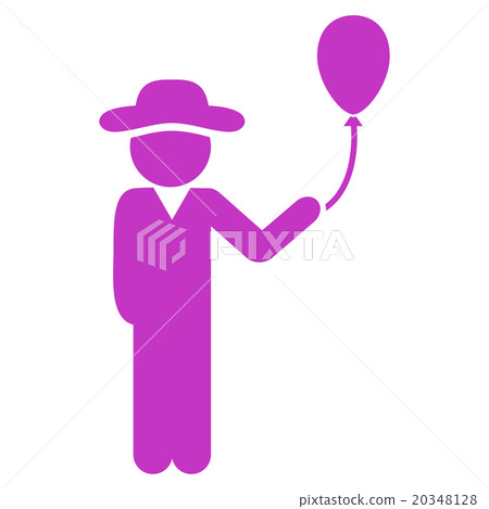Agent With Balloon Icon Agent With Balloon Icon 20348128