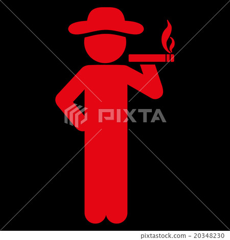 Smoking Man Icon Smoking Man Icon 20348230