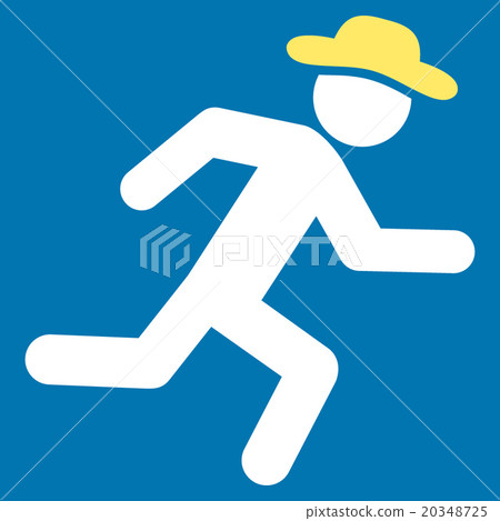 Running Gentleman Icon Running Gentleman Icon 20348725