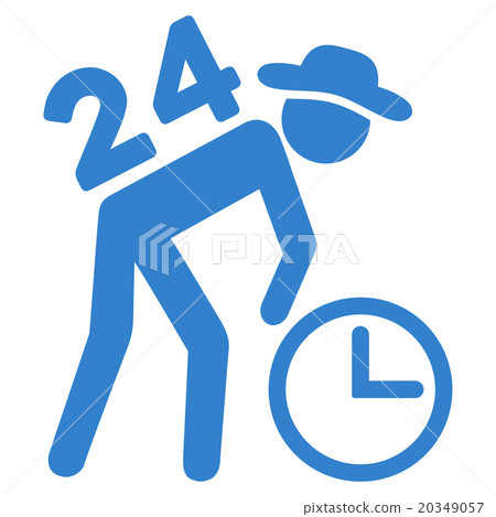 Around The Clock Work Icon Around The Clock Work Icon 20349057