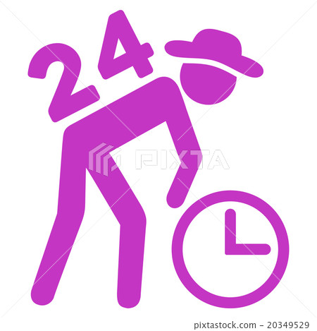Around The Clock Work Icon 20349529