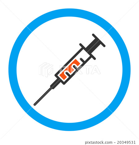 Syringe Rounded Vector Icon Syringe Rounded Vector Icon 20349531