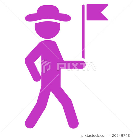 Fellow Flag Guide Icon Fellow Flag Guide Icon 20349748