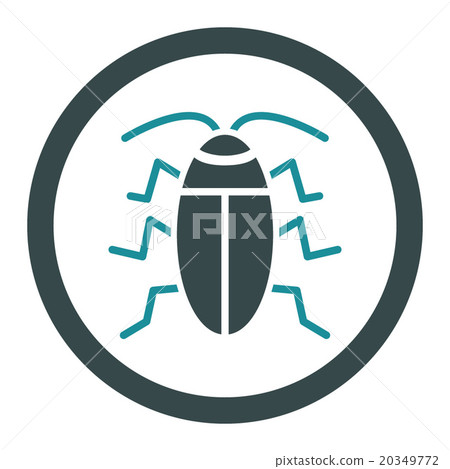 Cockroach Rounded Vector Icon Cockroach Rounded Vector Icon 20349772