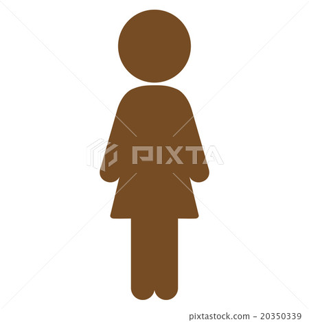 Standing Girl Icon Standing Girl Icon 20350339