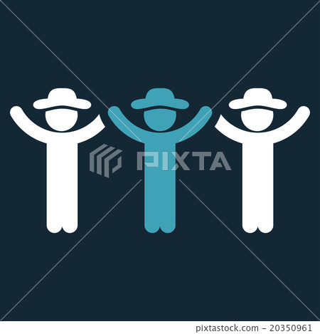 Human Figures Hands Up Roundelay Icon Human Figures Hands Up Roundelay Icon 20350961
