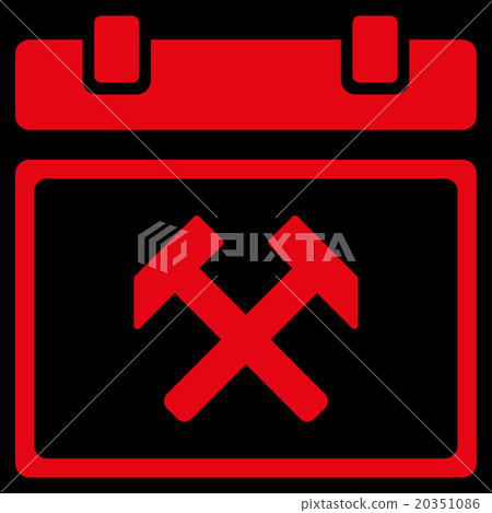 Working Organizer Day Icon Working Organizer Day Icon 20351086