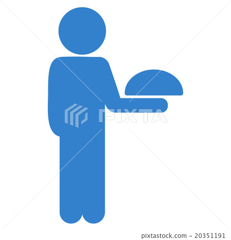 Male Waiter Icon Male Waiter Icon 20351191