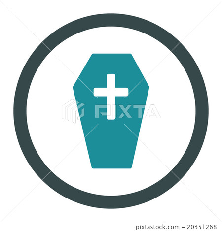 Coffin Rounded Vector Icon 20351268