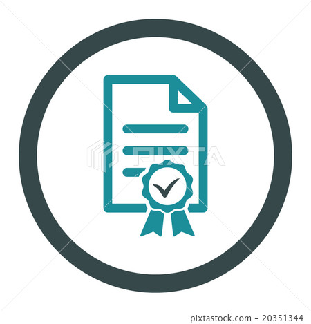 Certified Rounded Vector Icon 20351344