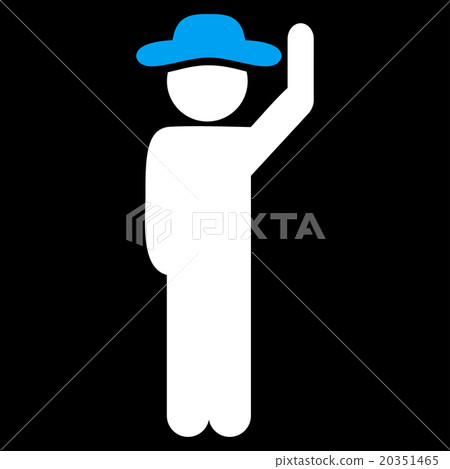 Guy Hello Icon - Stock Illustration [20351465] - PIXTA