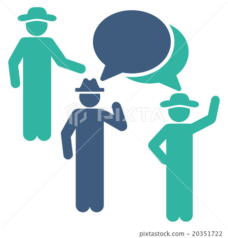 Guys Discussion Icon - Stock Illustration [20351722] - PIXTA