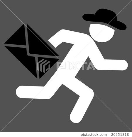 Male Mail Courier Icon Male Mail Courier Icon 20351818
