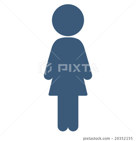 Standing Girl Icon - Stock Illustration [20352155] - PIXTA