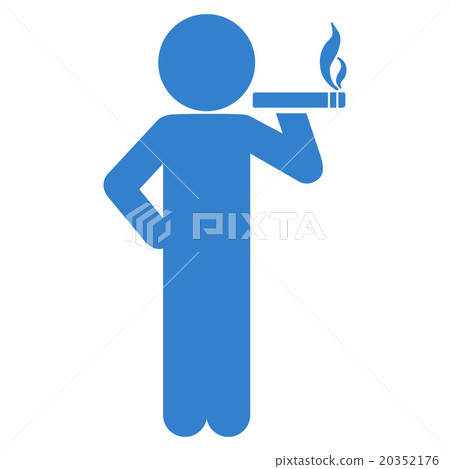 Smoking Character Icon Smoking Character Icon 20352176