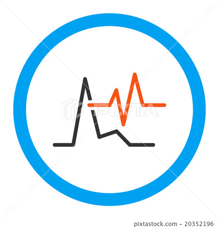 Ecg Rounded Vector Icon 20352196
