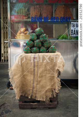 Banh Tet wraps on the street of Nha Trang, Vietnam 20352790