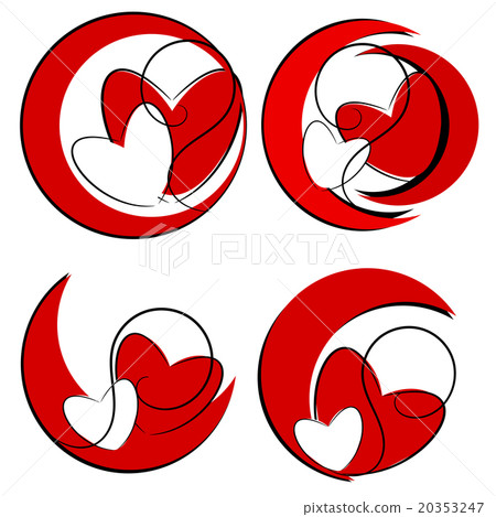Red heart illustration Red heart illustration 20353247