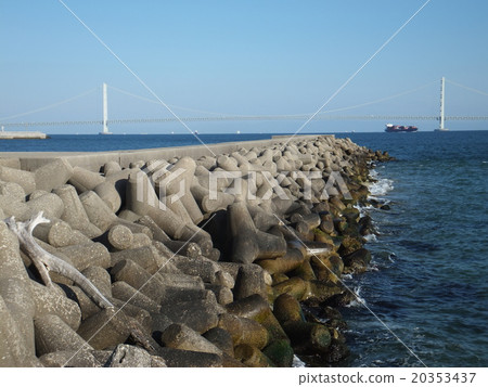 Hayashizaki Fishing Port Old Single Character Wave Hold Hayashizaki Fishing Port Old Single Character Wave Hold 20353437