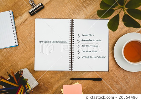 Composite image of new years resolutions Composite image of new years resolutions 20354486